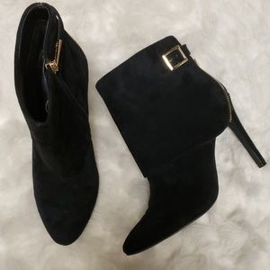 Jessica Simpson Black Suede Booties